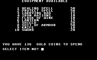 Dark Dungeons screenshot 7 for Commodore 64